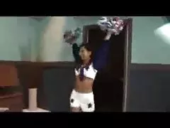 Hot 아시아 cheerleader