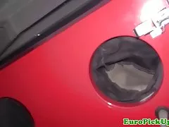 쁘띠 뽑아 체코 아가씨 현금에 대 한 빠는 pov 거 시기