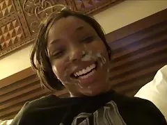 정액 shaespreadz 얼굴에!