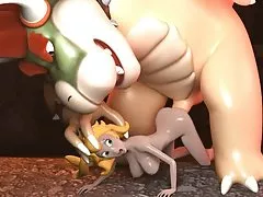 공주 복숭아 bowser (닌텐도)에 의해 박 혔 어