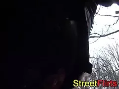 베를린의 거리에 독일 아마추어 야외 섹스