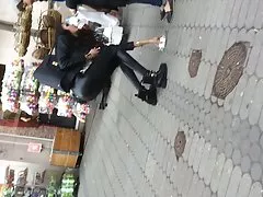 스키 니 블랙 schlampe 프 베이