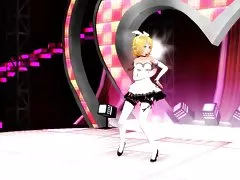 3d mmd 린-그림자에서 점프