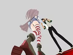 ballbusting-3d 뜨거운 십 대 shimakaze