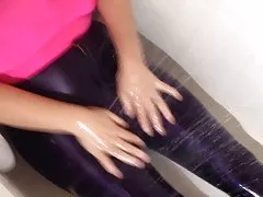 스 판 덱 스 천사-빛나는 디스코 청바지