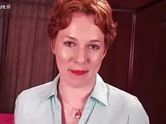 아마추어 미국 주부 카메라에 처음으로