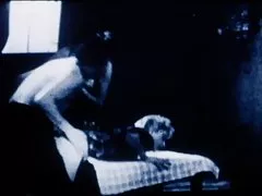 Goat 뛰어를 통해 가을 삼림