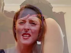 니스 spanking 비디오와 귀여운 금발의 spanking 는 소녀용