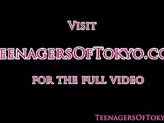 작은 가슴 빌어 먹을 귀여운 일본어 청소년 자기