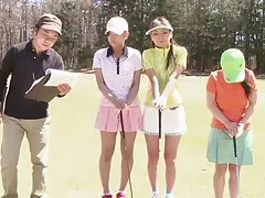 골프 창녀 조롱 하 고 두 사람에 의해 망 하 게 되 면