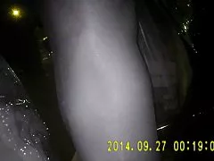 나이트 비전에 검은 팬티 스타킹