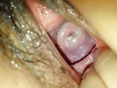 거대한 벌어진 음부와 Fisting