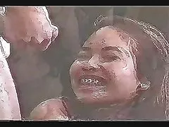 아시아 소녀의 사랑 얼굴 트리트먼트 서비스