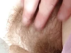 Closeup 털이 음부습니다.