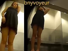 vestidores 금발 십 대 차 rubia en vestidores