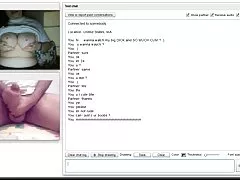 chatroulette-그녀는 정액에 대 한 그녀의 큰 가슴을 번쩍