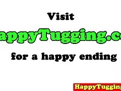 실 Busty 아시아 masseuse tugging 클라이언트를 꼬