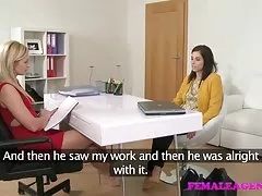 femaleagent 레즈비언 판타지 캐스팅 소파에 성취