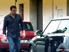 그의 차에 호 색 한 라틴어 gf squirts