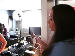 캐나다 파티 여자-무수정된 현실 투어