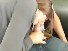 The waitress 인터럽트와 같이 공공 러시아 하이틴