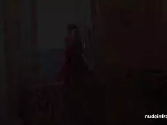 화려한 프랑스 아가씨 깊은 analized 및 본문에 추가