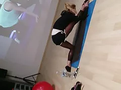 솔직 한 나일론 레 깅 스 체육관 part3