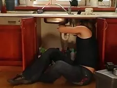 뜨거운 섹시한중년여성에서 섹 kitchen