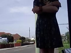 흰색 스타킹 바람 upskirt