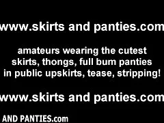 작은 십 대 bianka 뜨거운 upskirt 깜박이