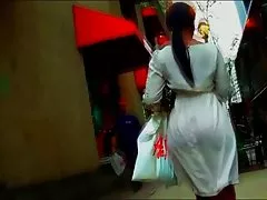 뜨거운 드레스 visibile 엉덩이