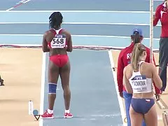 yarisley 실바: 섹시 엉덩이 쿠바 올림픽 장 대 높이뛰기-ameman