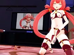 mmd-빨강 머리 자 위