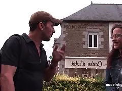 프랑스 엄마 하드 항문 두드리고 및 이중 p 야외 물 총