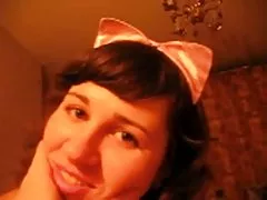 정말 좋은 홈 비디오와 costumed kinky 금발의