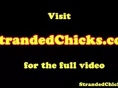 동안 드라이버 영화 hitchhicking 부부 씨 발