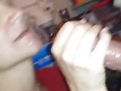 뜨거운 근접 deepthroat