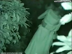 적외선 카메라로잡은 공공 공원 성별