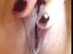 귀여운 일본 여자 삽입되는 유리