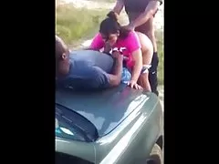 포동포동 친 불 a lucky guy-bend over 자동차