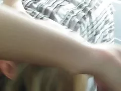 금발의 아마추어 여자 pov