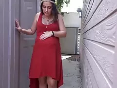 물 동안 파산 민 디의 pregnancy(fake)