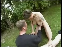 독일어를 젖은 가슴 야외한 섹 및 얼굴