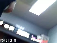 가 게에서 뜨거운 upshort 팬티 엿보기