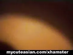 아시아 사랑하는 애인을 앉에 dick