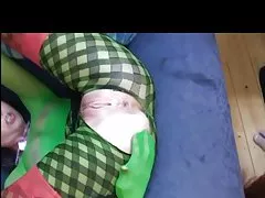 나일론이 들어 항문한 창녀 1