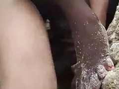 털아프리카고 화이트 guy on the beach