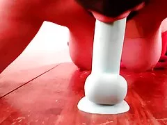 깊은 목 구멍 베이비 블루 &amp; 개 그 하려고 gingerpeaches 하위