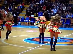 뜨거운 러시아 치 어 리더 섹시 댄스