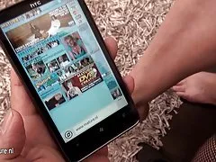 3 개의 아마추어 올드는 젊은 레즈비언 섹